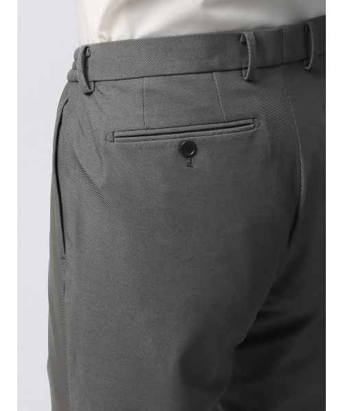 SUIT SQUARE（スーツスクエア）の「スマみえテーパードパンツ ウォッシャブル ストレッチ 防シワ CROSS MOVA 無地（スラックス・メンズ・グレー系・4L/3L/LL/L/M/S/SS）」の6枚目の写真