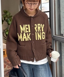 CIAOPANIC TYPY | 【UNISEX】ロゴショールカラーニットカーディガン(カーディガン/ボレロ)