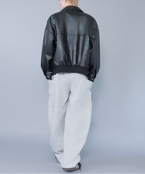 SPINNS（スピンズ）の「バルーンスウェットパンツ/カーブ・バレルシルエット（その他パンツ・メンズ・杢グレー/チャコール/ブラック・M/L）」の7枚目の写真