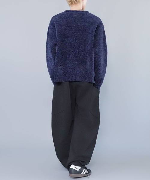 SPINNS（スピンズ）の「バルーンスウェットパンツ/カーブ・バレルシルエット（その他パンツ・メンズ・杢グレー/チャコール/ブラック・M/L）」の9枚目の写真