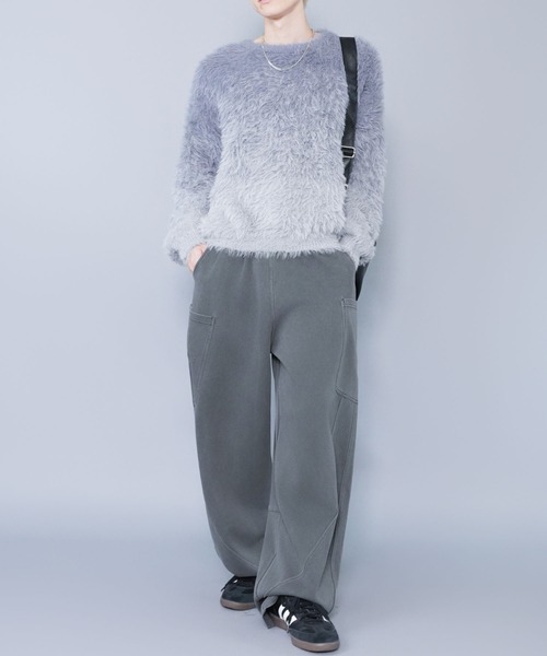 SPINNS（スピンズ）の「バルーンスウェットパンツ/カーブ・バレルシルエット（その他パンツ・メンズ・杢グレー/チャコール/ブラック・M/L）」の10枚目の写真