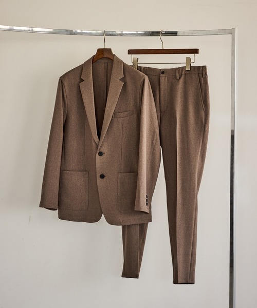 JUN STANDARD PICKS(ジュンスタンダードピックス)の「ウーリッシュカルゼ2Bジャケット/セットアップ対応(テーラードジャケット・メンズ・ネイビー/ベージュ・S/LL/L/M)」の3枚目の写真