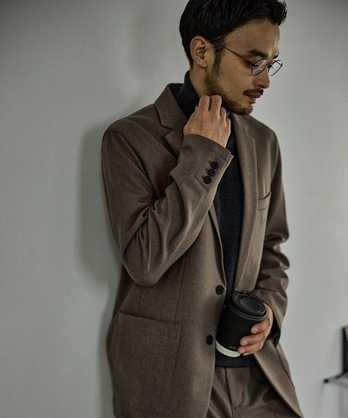 JUN STANDARD PICKS(ジュンスタンダードピックス)の「ウーリッシュカルゼ2Bジャケット/セットアップ対応(テーラードジャケット・メンズ・ネイビー/ベージュ・S/LL/L/M)」の11枚目の写真