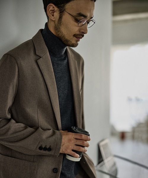 JUN STANDARD PICKS(ジュンスタンダードピックス)の「ウーリッシュカルゼ2Bジャケット/セットアップ対応(テーラードジャケット・メンズ・ネイビー/ベージュ・S/LL/L/M)」の14枚目の写真