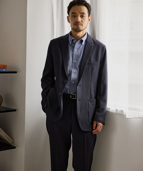 JUN STANDARD PICKS(ジュンスタンダードピックス)の「ウーリッシュカルゼ2Bジャケット/セットアップ対応(テーラードジャケット・メンズ・ネイビー/ベージュ・S/LL/L/M)」の6枚目の写真