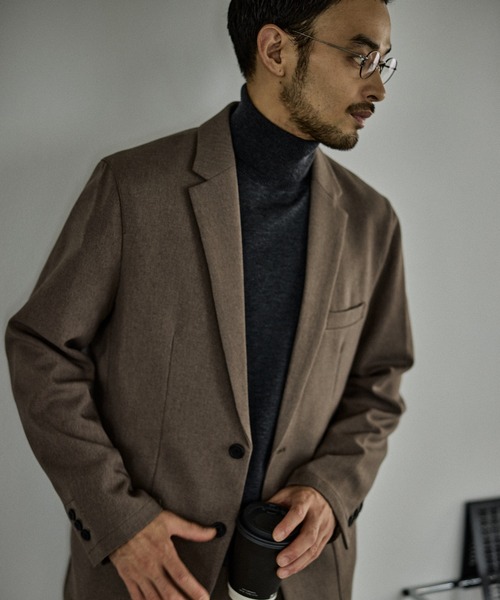 JUN STANDARD PICKS(ジュンスタンダードピックス)の「ウーリッシュカルゼ2Bジャケット/セットアップ対応(テーラードジャケット・メンズ・ネイビー/ベージュ・S/LL/L/M)」の16枚目の写真