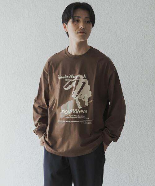 URBAN RESEARCH（アーバンリサーチ）の「鳥貴族×UR　UnuboResearch LONG-SLEEVE T-SHIRTS B（Tシャツ/カットソー・メンズ・チャコールグレー/ブラック/モカ/オートミール/ホワイト・X-LARGE/LARGE/MEDIUM）」の4枚目の写真