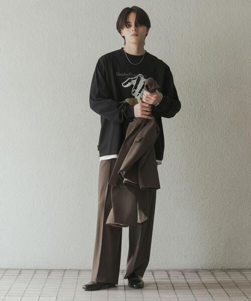 URBAN RESEARCH（アーバンリサーチ）の「鳥貴族×UR　UnuboResearch LONG-SLEEVE T-SHIRTS B（Tシャツ/カットソー・メンズ・チャコールグレー/ブラック/モカ/オートミール/ホワイト・X-LARGE/LARGE/MEDIUM）」の20枚目の写真