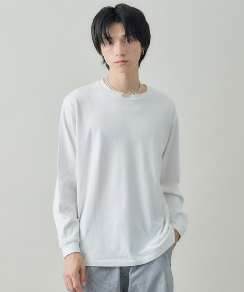 kuros'（クロス）の「【kuros’オリジナル】《Re:new》mono-kuros' コットン ロングスリーブTシャツ UNISEX（Tシャツ/カットソー・メンズ・ホワイト/ブラック・X-LARGE/SMALL/MEDIUM/LARGE）」の2枚目の写真
