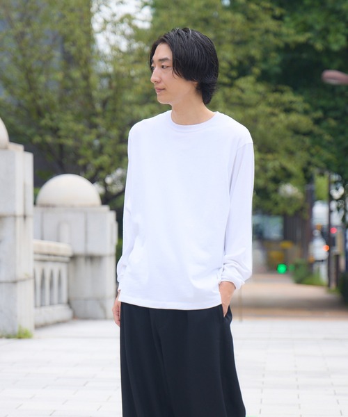 kuros'（クロス）の「【kuros’オリジナル】《Re:new》mono-kuros' コットン ロングスリーブTシャツ UNISEX（Tシャツ/カットソー・メンズ・ホワイト/ブラック・X-LARGE/SMALL/MEDIUM/LARGE）」の7枚目の写真
