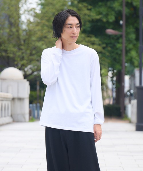 kuros'（クロス）の「【kuros’オリジナル】《Re:new》mono-kuros' コットン ロングスリーブTシャツ UNISEX（Tシャツ/カットソー・メンズ・ホワイト/ブラック・X-LARGE/SMALL/MEDIUM/LARGE）」の9枚目の写真