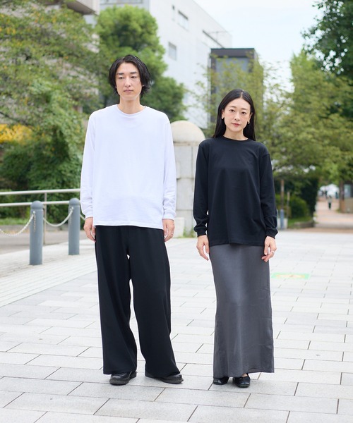 kuros'（クロス）の「【kuros’オリジナル】《Re:new》mono-kuros' コットン ロングスリーブTシャツ UNISEX（Tシャツ/カットソー・メンズ・ホワイト/ブラック・X-LARGE/SMALL/MEDIUM/LARGE）」の5枚目の写真