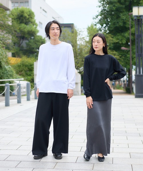 kuros'（クロス）の「【kuros’オリジナル】《Re:new》mono-kuros' コットン ロングスリーブTシャツ UNISEX（Tシャツ/カットソー・メンズ・ホワイト/ブラック・X-LARGE/SMALL/MEDIUM/LARGE）」の6枚目の写真