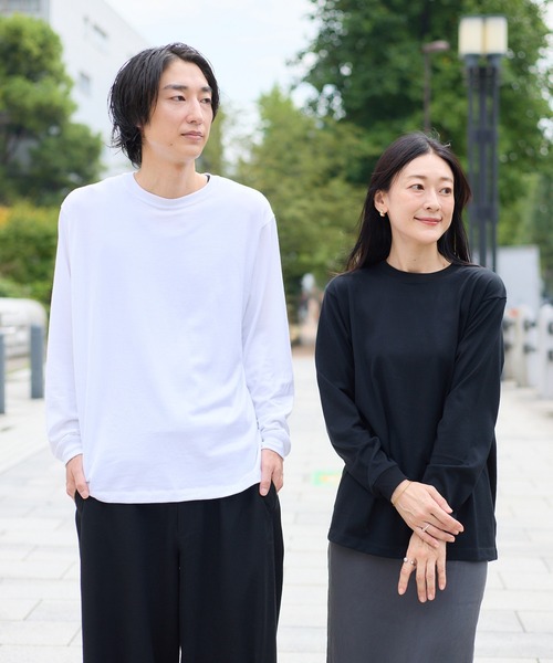 kuros'（クロス）の「【kuros’オリジナル】《Re:new》mono-kuros' コットン ロングスリーブTシャツ UNISEX（Tシャツ/カットソー・メンズ・ホワイト/ブラック・X-LARGE/SMALL/MEDIUM/LARGE）」の3枚目の写真