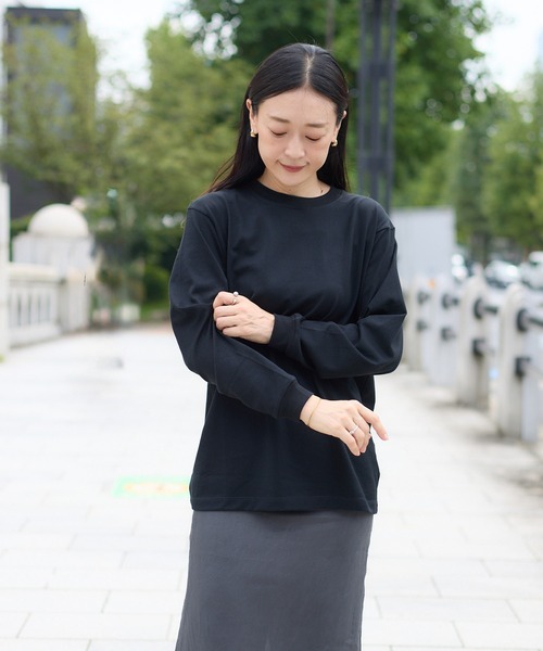 kuros'（クロス）の「【kuros’オリジナル】《Re:new》mono-kuros' コットン ロングスリーブTシャツ UNISEX（Tシャツ/カットソー・メンズ・ホワイト/ブラック・X-LARGE/SMALL/MEDIUM/LARGE）」の10枚目の写真