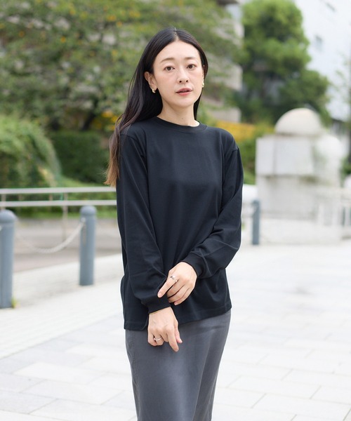 kuros'（クロス）の「【kuros’オリジナル】《Re:new》mono-kuros' コットン ロングスリーブTシャツ UNISEX（Tシャツ/カットソー・メンズ・ホワイト/ブラック・X-LARGE/SMALL/MEDIUM/LARGE）」の11枚目の写真