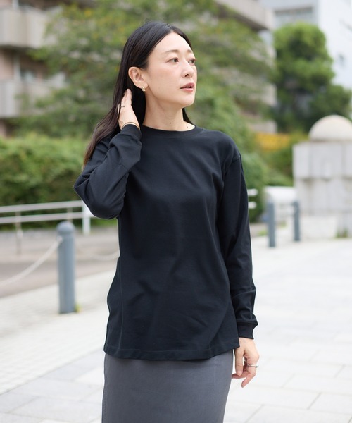 kuros'（クロス）の「【kuros’オリジナル】《Re:new》mono-kuros' コットン ロングスリーブTシャツ UNISEX（Tシャツ/カットソー・メンズ・ホワイト/ブラック・X-LARGE/SMALL/MEDIUM/LARGE）」の14枚目の写真