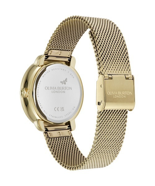 OLIVIA BURTON(オリビアバートン)の「「OLIVIA BURTON/オリビアバートン」 セレスティアル - 34mm ムーン ホワイト&ゴールドメッシュ(アナログ腕時計・レディース・イエローゴールド/ピンクゴールド・FREE)」の9枚目の写真