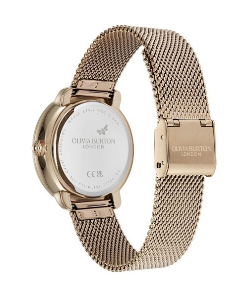 OLIVIA BURTON(オリビアバートン)の「「OLIVIA BURTON/オリビアバートン」 セレスティアル - 34mm ムーン ホワイト&ゴールドメッシュ(アナログ腕時計・レディース・イエローゴールド/ピンクゴールド・FREE)」の15枚目の写真