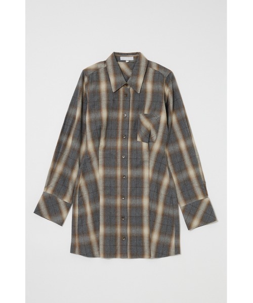 MOUSSY（マウジー）の「CHECK SHIRT ドレス（ワンピース・レディース・ブルー/ベージュ/ピンク・1/2）」の17枚目の写真