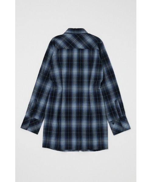 MOUSSY（マウジー）の「CHECK SHIRT ドレス（ワンピース・レディース・ブルー/ベージュ/ピンク・1/2）」の19枚目の写真
