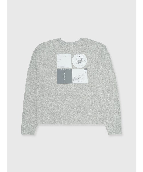 JOSE MOON(ジョゼムーン)の「OVER PRINT LONG TSHIRT/オーバープリントロングTシャツ(Tシャツ/カットソー・レディース・ブラック/ホワイト/ライトグレー・FREE)」の10枚目の写真