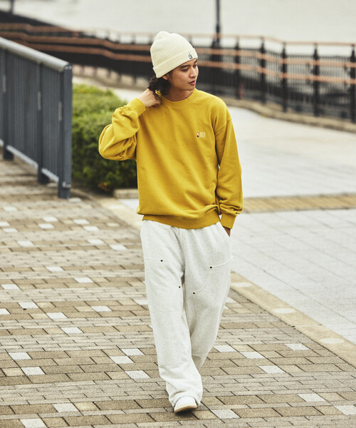 NBA（エヌビーエー）の「NBA 別注ランダムチーム バックロゴ クルーネックスウェット（スウェット・メンズ・チャコールグレー/イエロー/ネイビー/ライトグレー・MEDIUM/LARGE）」の5枚目の写真