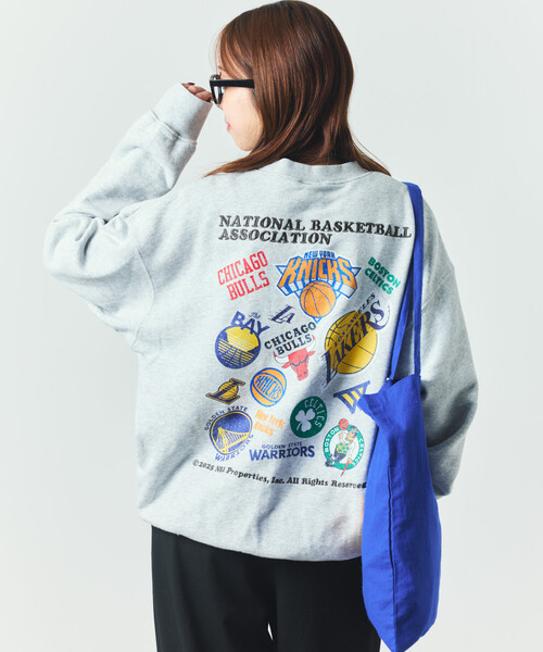 セール】NBA 別注ランダムチーム バックロゴ クルーネックスウェット