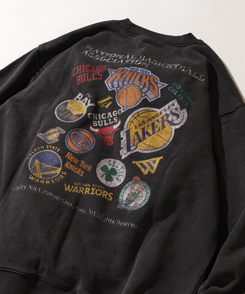 セール】NBA 別注ランダムチーム バックロゴ クルーネックスウェット