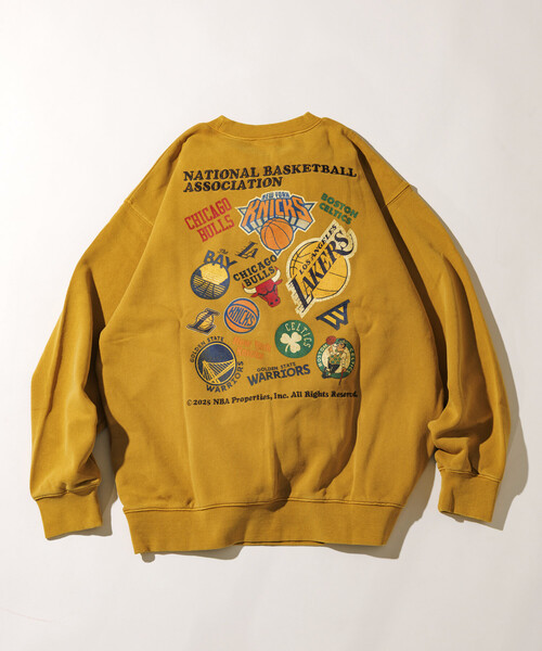 セール】NBA 別注ランダムチーム バックロゴ クルーネックスウェット