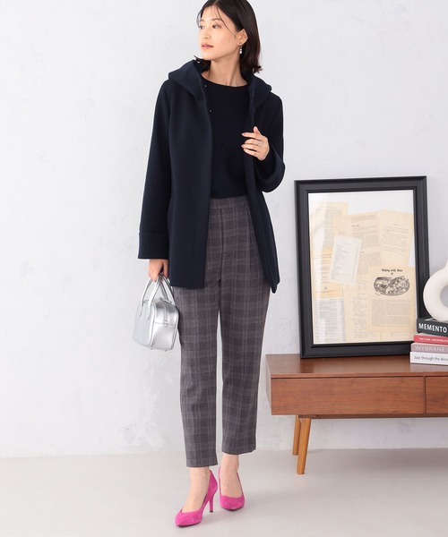 GALLORIA（ギャローリア）の「【キレメクアウター】フード付きジャケット（その他アウター・レディース・ネイビー/ライトベージュ/ライトイエロー・S/M/L/LL）」の8枚目の写真