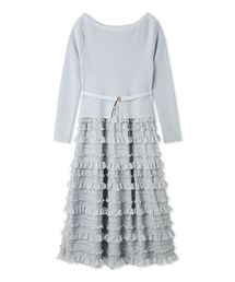 CELFORD | フリルティアードニットドッキングワンピース(ワンピース)