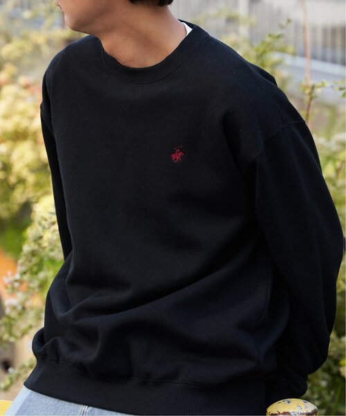 BEVERLY HILLS POLO CLUB（ビバリーヒルズポロクラブ）の「BEVERLY HILLS POLO CLUB 裏起毛クルーネックプルオーバー（スウェット・メンズ・ブルー/グリーン/杢グレー/ブラック・L/LL/M）」の3枚目の写真