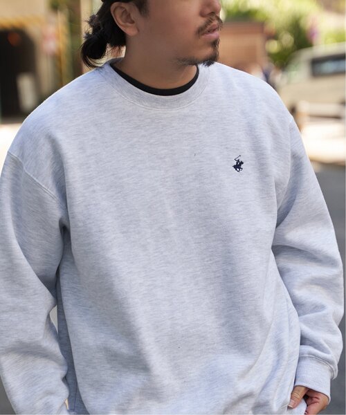 BEVERLY HILLS POLO CLUB（ビバリーヒルズポロクラブ）の「BEVERLY HILLS POLO CLUB 裏起毛クルーネックプルオーバー（スウェット・メンズ・ブルー/グリーン/杢グレー/ブラック・L/LL/M）」の7枚目の写真