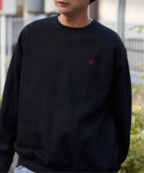 BEVERLY HILLS POLO CLUB（ビバリーヒルズポロクラブ）の「BEVERLY HILLS POLO CLUB 裏起毛クルーネックプルオーバー（スウェット・メンズ・ブルー/グリーン/杢グレー/ブラック・L/LL/M）」の16枚目の写真