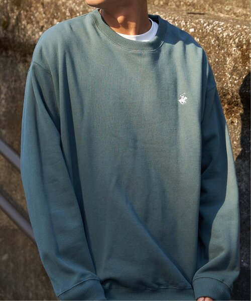 BEVERLY HILLS POLO CLUB（ビバリーヒルズポロクラブ）の「BEVERLY HILLS POLO CLUB 裏起毛クルーネックプルオーバー（スウェット・メンズ・ブルー/グリーン/杢グレー/ブラック・L/LL/M）」の22枚目の写真