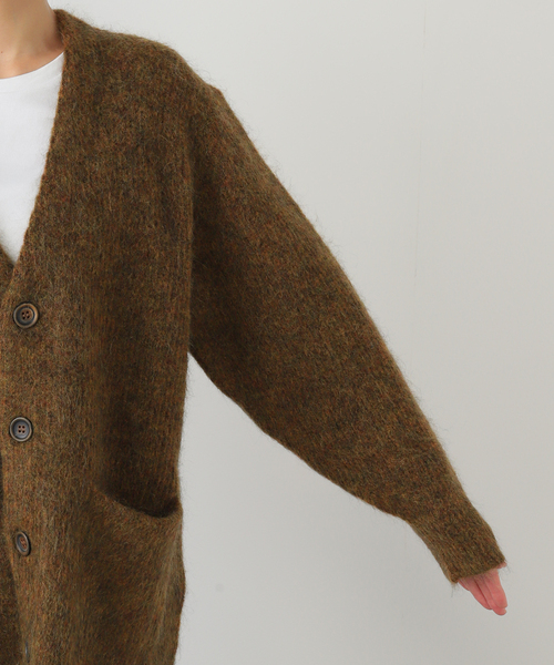 SAYAKADAVIS（サヤカディヴィス）の「SAYAKA DAVIS MOHAIR CARDIGAN VKT301-MK：ニット（ニット/セーター・レディース・ブラウン・SMALL）」の10枚目の写真
