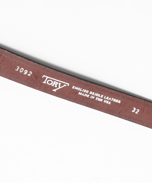 TORY LEATHER(トリーレザー)の「TORY LEATHER / トリーレザー 3-Piece Silver B BELT(ベルト・メンズ・ブラウン/ブラック・32/34)」の5枚目の写真