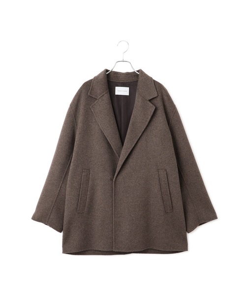 セール】Super120'sリバージャケットコート（テーラードジャケット