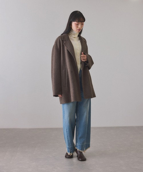 Super120'sリバージャケットコート（テーラードジャケット）｜ADAM ET