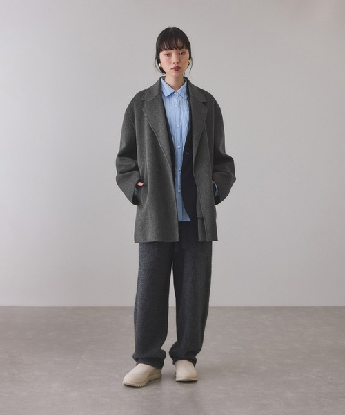 美品✨アダムエロペ　ユニセックス　西川毛織　super120 リバーコート 楽天市場】【SALE／60%OFF】【BISHU FABRIC】NISHIKAWA Super120