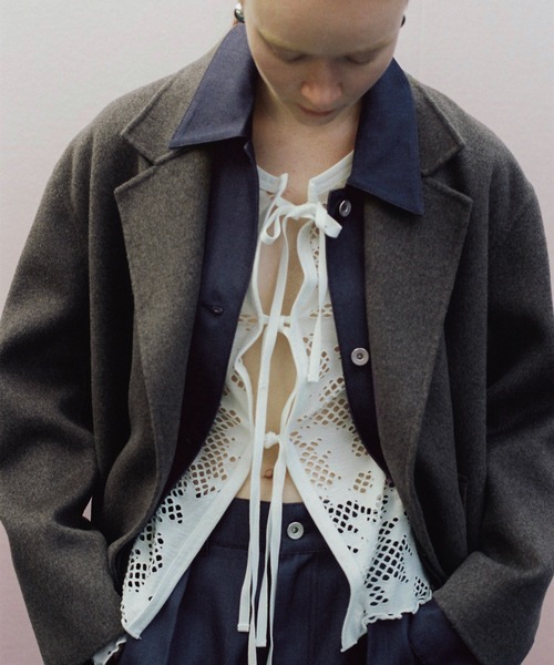 ilk Adam et Rope コウモリ チャイナジャケット ilk Adam et Rope コウモリ チャイナジャケット ADAM ET ROPÉ HOMME