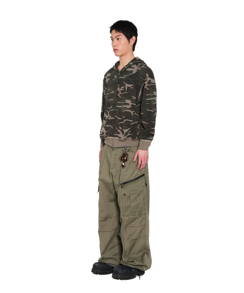 AAKAM(アーカム)の「Camouflage Waffle Zip-Up Hoodie (Khaki)(パーカー・レディース・その他・1/2)」の11枚目の写真