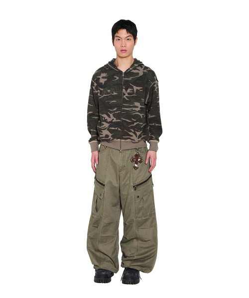 AAKAM(アーカム)の「Camouflage Waffle Zip-Up Hoodie (Khaki)(パーカー・レディース・その他・1/2)」の12枚目の写真