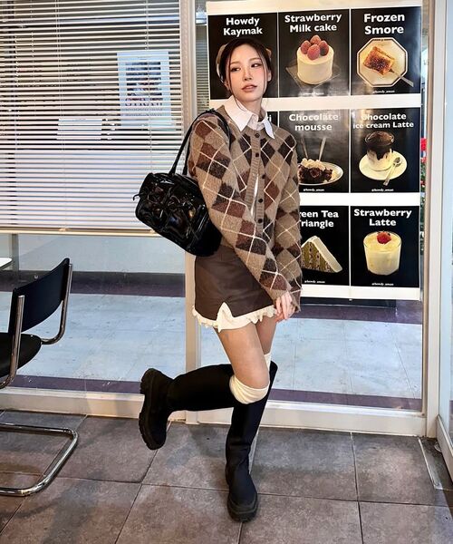 SALT AND CHOCOLATE(ソルトアンドチョコレート)の「マロンポケットバッグ 452431004 (ブラック)(ショルダーバッグ・レディース・その他・FREE)」の2枚目の写真