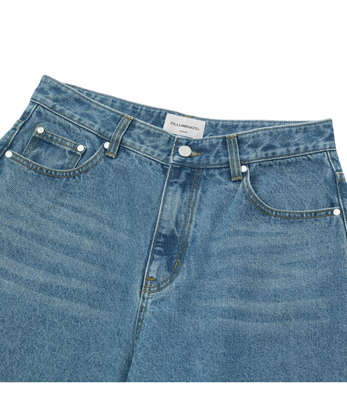 F.ILLUMINATE(フィルミネイト)の「ディストロイドワイドデニムパンツ-ブルー(デニムパンツ・レディース・その他・SMALL/MEDIUM/LARGE)」の6枚目の写真