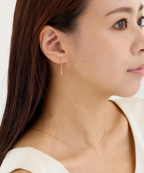 CALIN STANDARD(カリンスタンダード)の「◆金属アレルギー対応◆◆made in japan◆シャープドロップ フックピアス(ピアス(両耳用)・レディース・ピンクゴールド/シルバー/ゴールド・FREE)」の12枚目の写真
