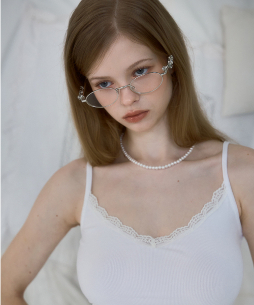 ROSEFRANTZ（ロゼフランツ）の「Lace Slim Sleeveless [Ivory]（Tシャツ/カットソー・レディース・アイボリー・OS）」の8枚目の写真
