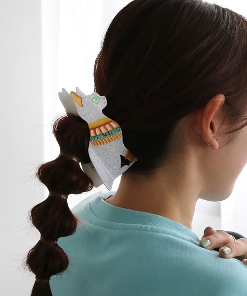エジプトねこ バンスクリップ（バレッタ/ヘアクリップ）｜colleca la