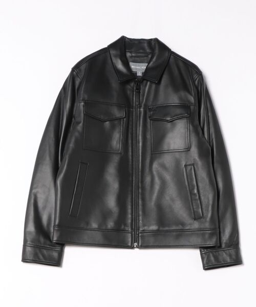 MICHAEL KORS(マイケルコース)の「DENNY レザージャケット(ブルゾン・メンズ・ブラック・M/L/S)」の1枚目の写真